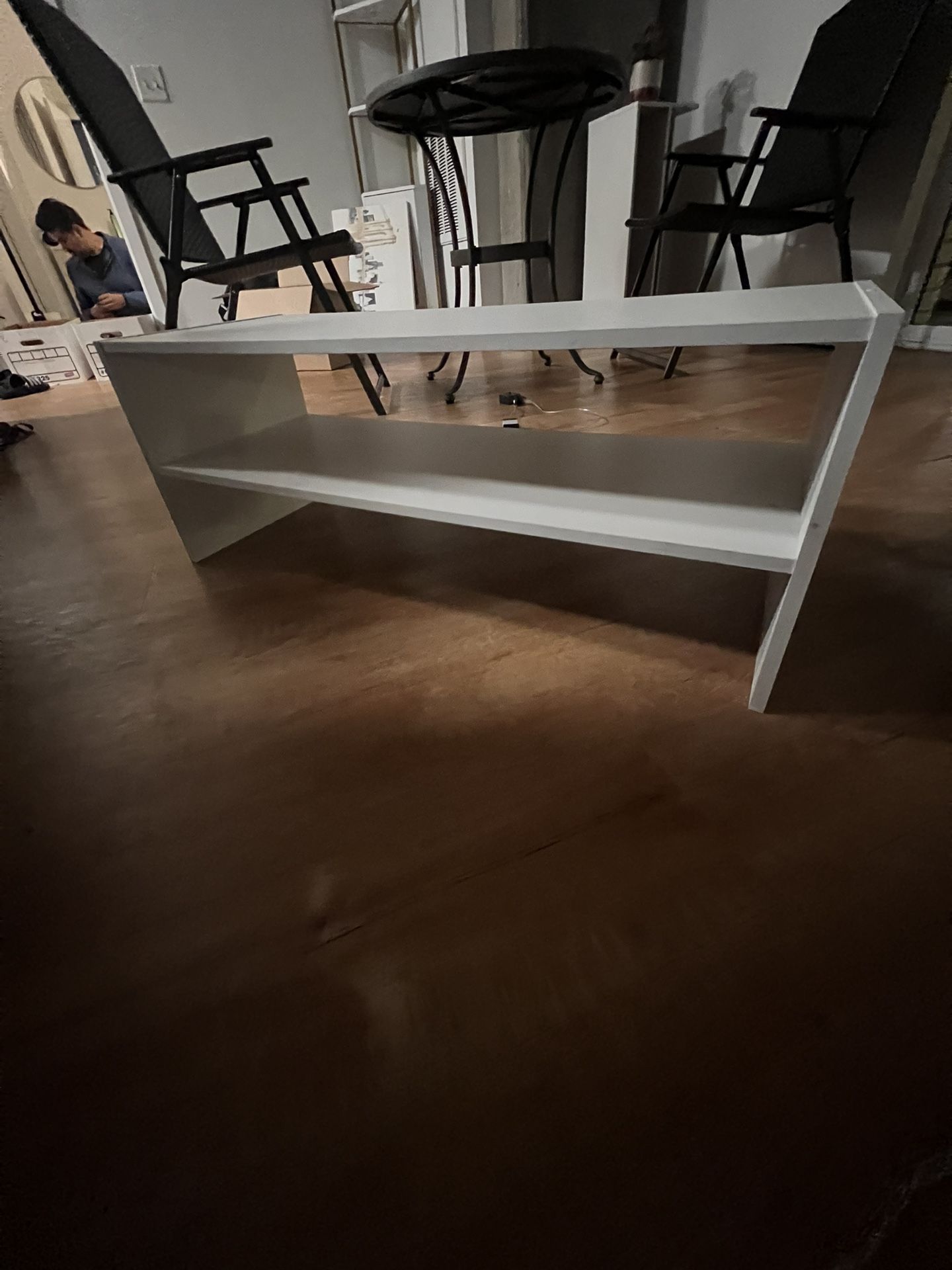 Stackable White Shelves