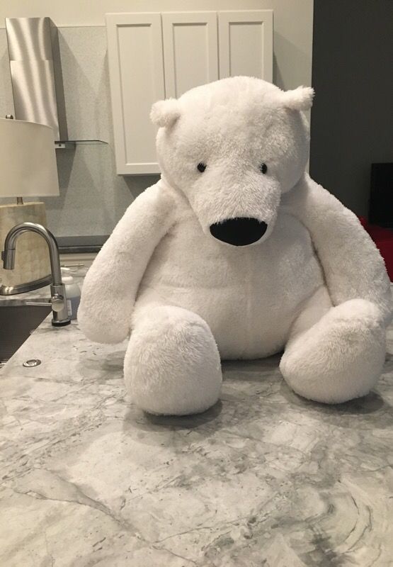 Stuffed toy polar bear extra large