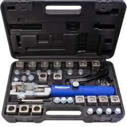 Mastercool 72485-PRC Universal Hydraulic Flaring Tool – 45° Double & Single Flares, Push Connect, GM Fuel Line, Brake Line & GM Transmission Cooling –