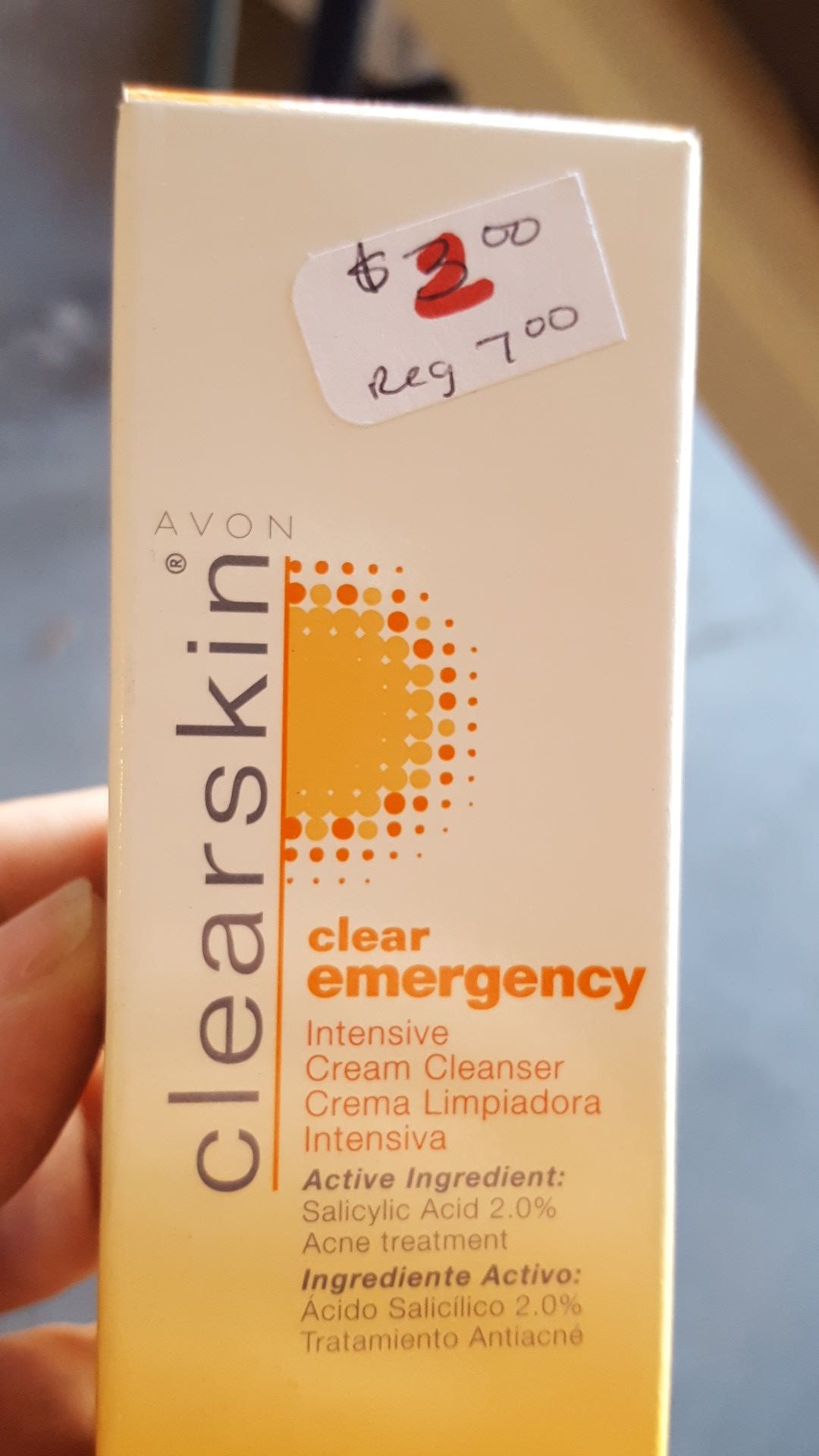 Avon clear-skin intensive cream cleanser