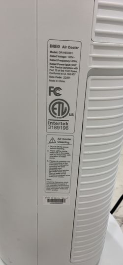 Dreo Evaporative Air Cooler 40” Cooling Fan with 80° Oscillating  Humidifying ... for Sale in Halndle Bch, FL - OfferUp