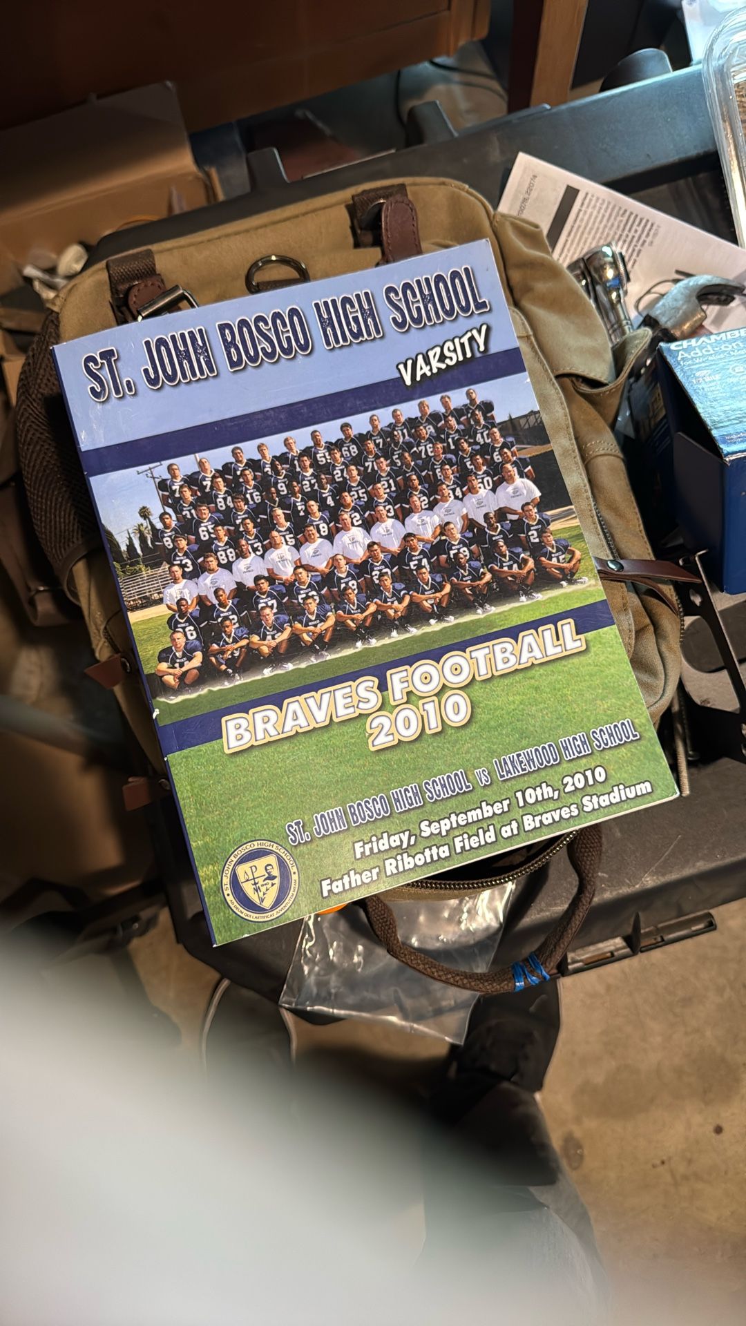 ST. JOHN BOSCO 2010 VARSITY FOOTBALL ALBUM