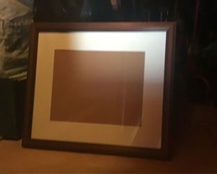 Mahogany Picture frame with glass and matting