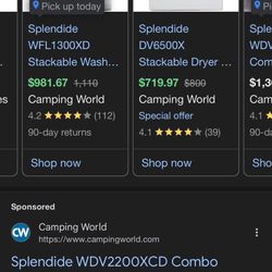 Brand New In Box Set Of Splendide Washer And Dryer