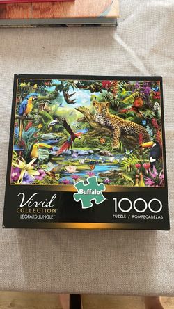 Buffalo Vivid Collection Leopard Jungle 1000-Piece Puzzle