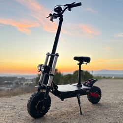 X60 Electric-Scooter, 72V6000W, 50-mph Max Speed, 50-miles Max Distance 