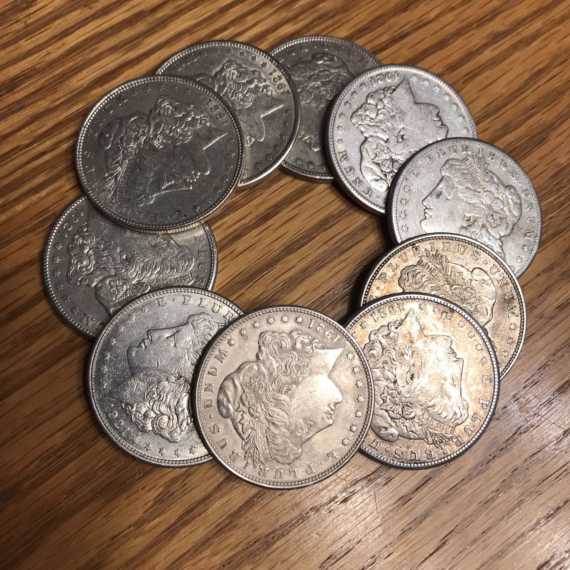 Morgan Silver Dollars. CHEAP! Dated 1921