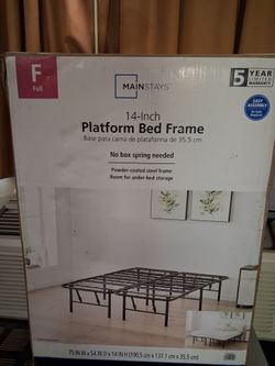 Platform bed frame Full.