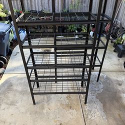 Heavy Duty Adjustable Metal Garage Storage Shelving Unit in Black 72 X 39 X 18