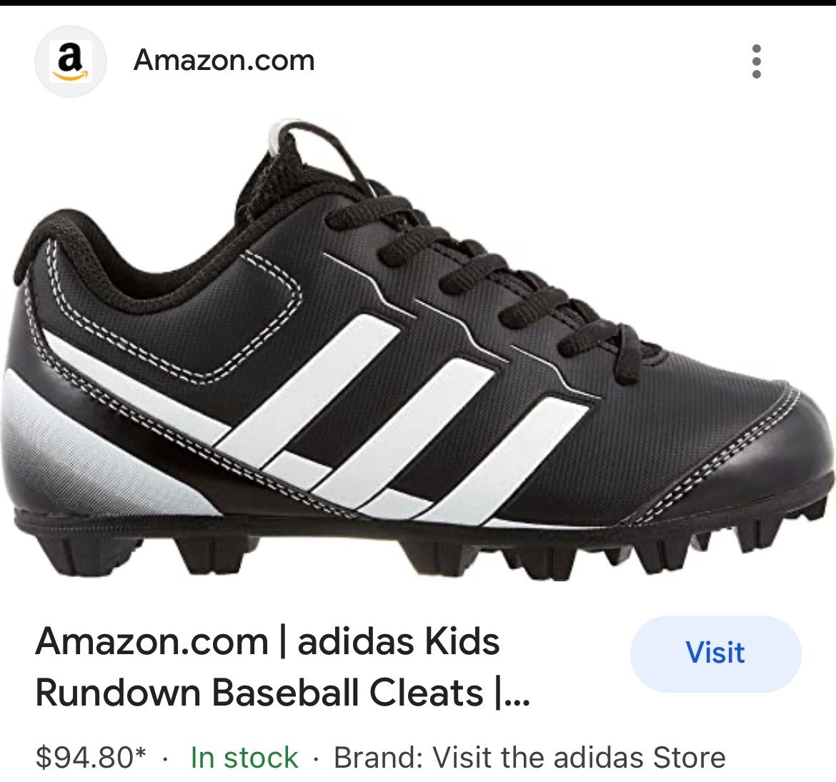 Baseball Shoes Addidas Almost New size 1
