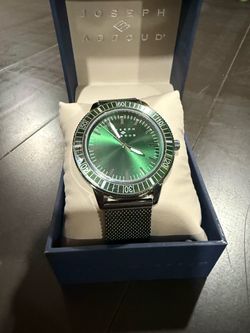 Joseph Abboud Diver-Style Watch Green Dial