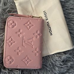 Brand New Louis Vuitton Zippy Wallet – Pink Monogram Empreinte