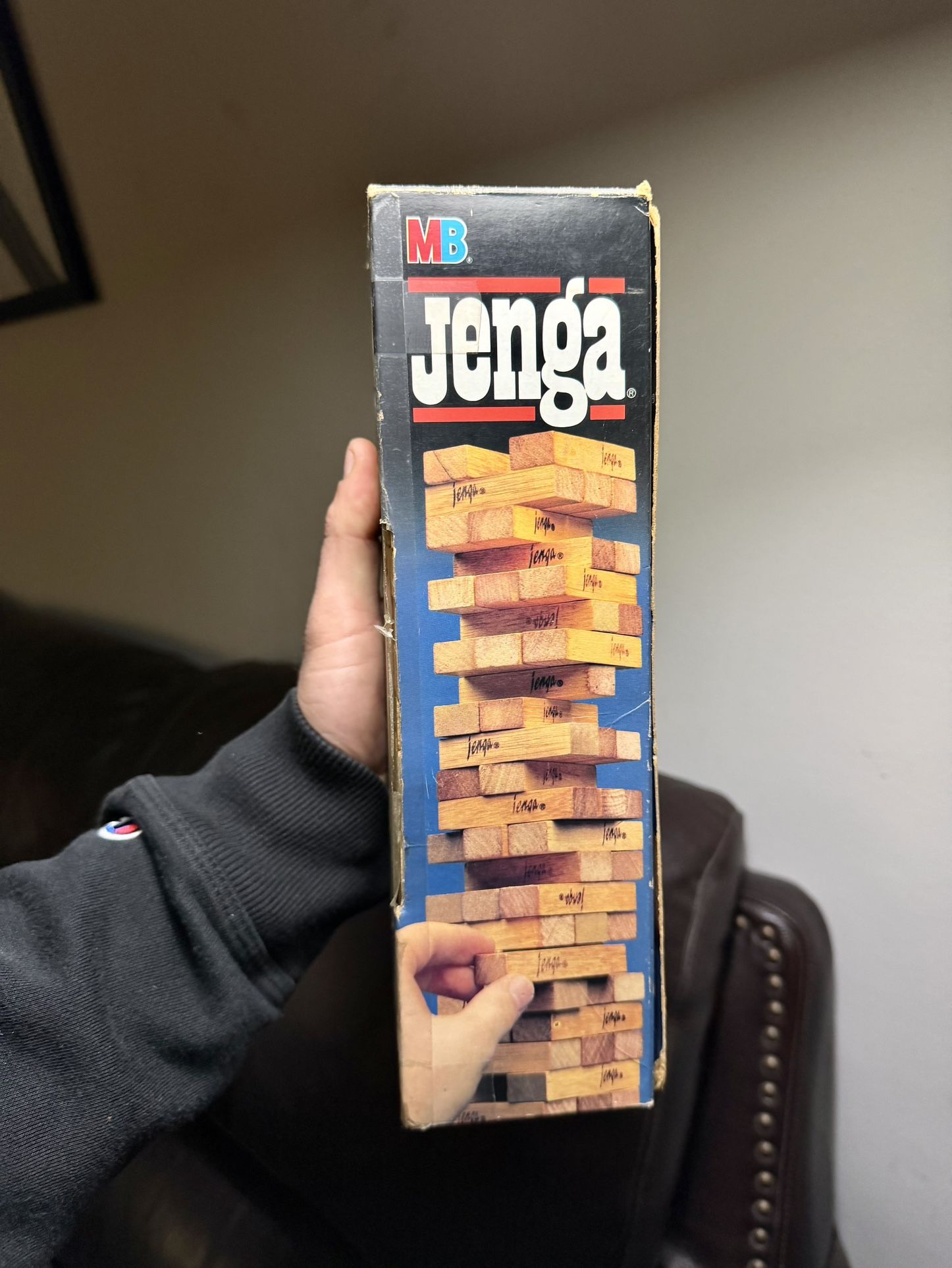 Cool π!! The Original Vintage 1986 Jenga By Milton Bradley