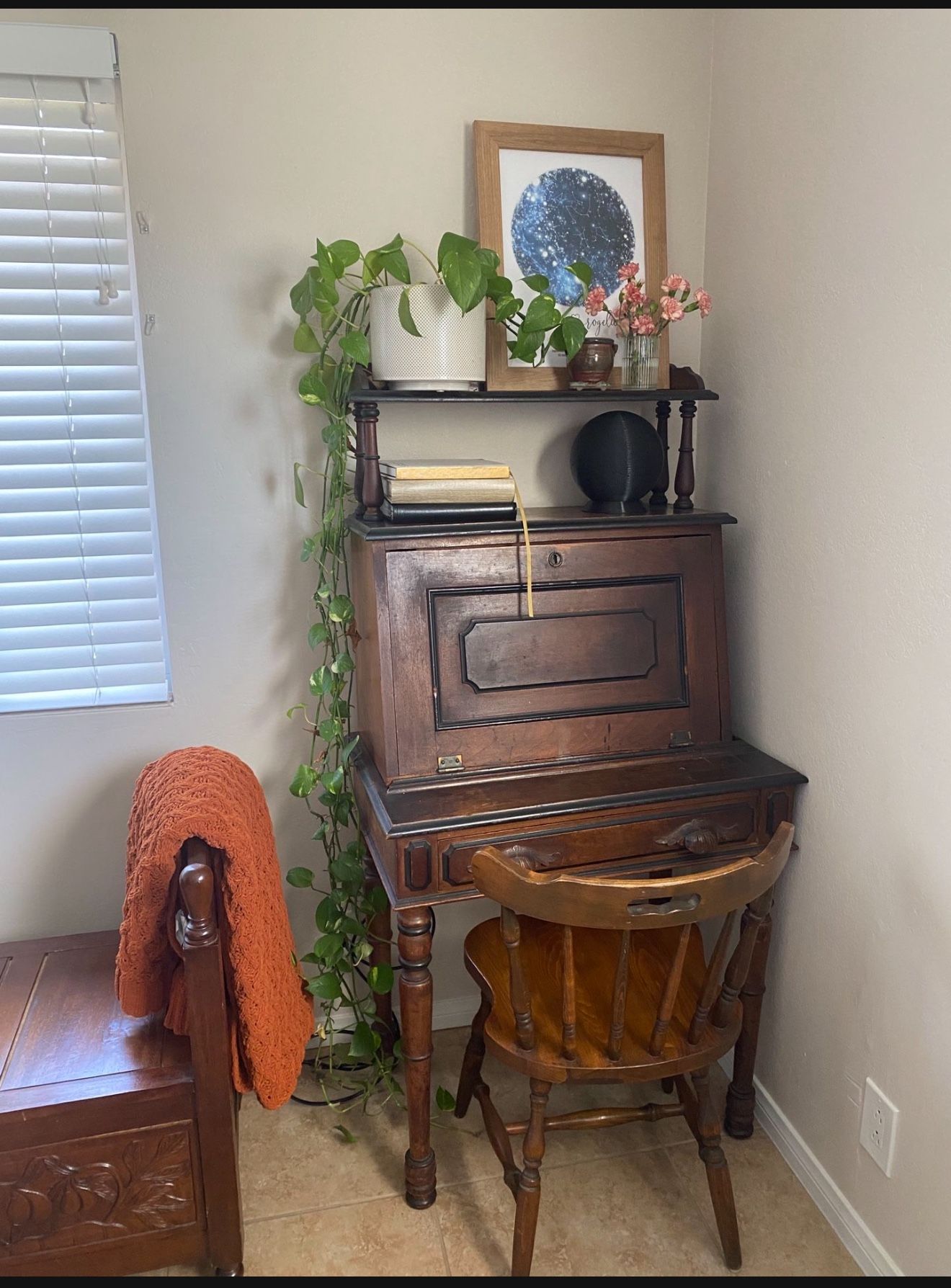 Vintage Antique Secretary Desk