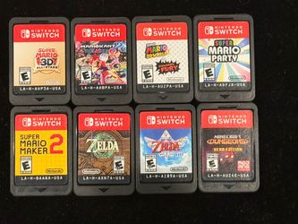 Nintendo Switch Game Lot (SUPER MARIO 3D ALLSTARS/WORLDS MARIO KART/PARTY ZELDA