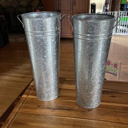 Metal Flower Vase 15”