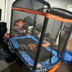 Indoor Trampoline With Swing 