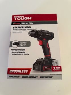Hyper Tough 20V Brushless Cordless Drill