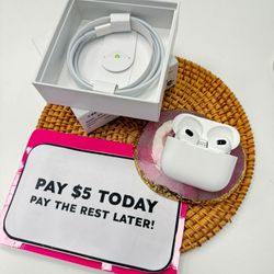 Apple Airpods 3rd Generation Bluetooth Earbuds - Pay $5 To take It home And pay The rest Later 