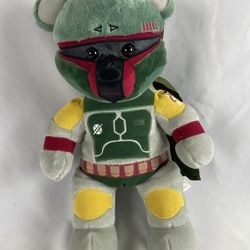 NWT Disney Build A Bear Star Wars Boba Fett  Mandalorian Plush Rare Retired 2016