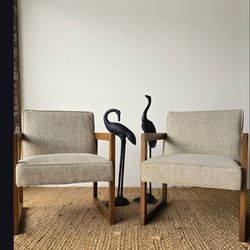 Rare Find: A Pair of Mid-Century Modern Statement Chairs