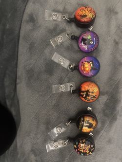 New Halloween name badge holders