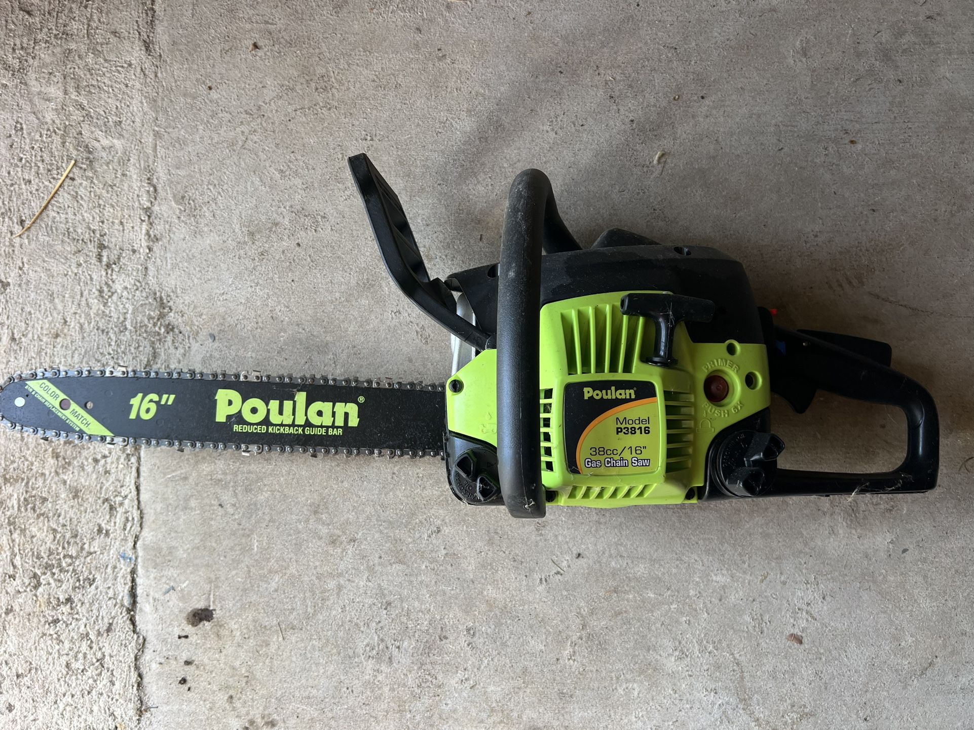 *PENDING*Poulan P3816 Chainsaw 38cc 16in Chainsaw