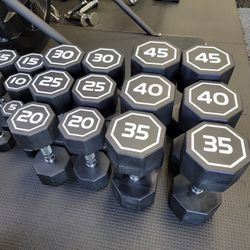 🔴URETHANE DUMBBELLS🔵WORKOUT FITNESS GYM EQUIPMENT 