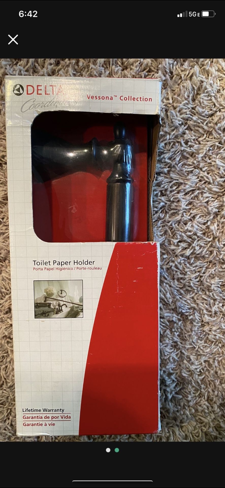 Delta Bronze Vessona Collection Toilet Paper Holder