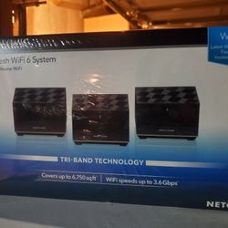 Nighthawk Tri-band Mesh Wifi 6 System