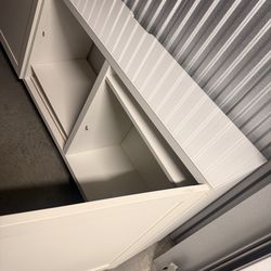 75” White TV Stand - $225