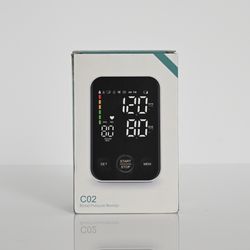 Blood Pressure Monitor Upper Arm Machine Accurate Adjustable BP Cuff Kit Led Backlit Display 2 Users 240 Sets Memory Includes Storage Bag Black