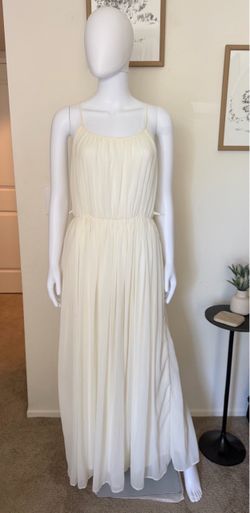 Ivory Chiffon Maxi Dress