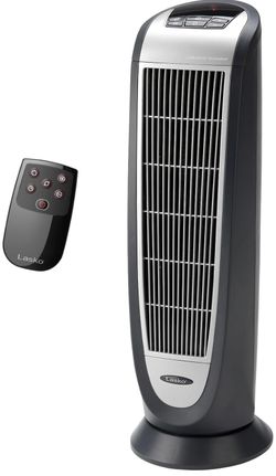 Lasko Portable Electric 1500 Watt Room Oscillating Ceramic Tower Space Heater