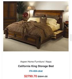 FREE king mattress with purchase of bed