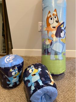 Bluey punching bag with gloves (inflatable)