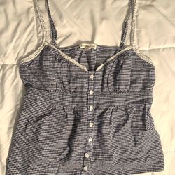 Aeropostale Gingham Babydoll Cami