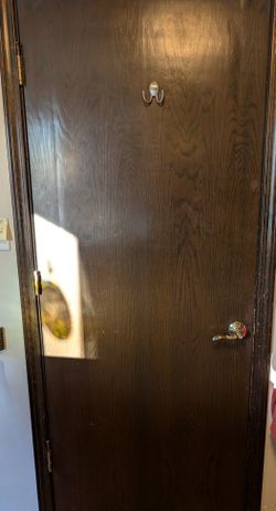 solid hardwood entry door