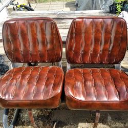 Kingfisher Genuine (Brown) Leather Boat Seats $75obo