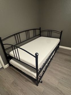 Twin bed with trundle