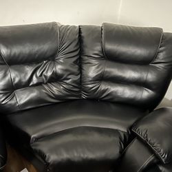 Leather 3pc Sectional 