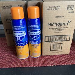 Microban Sanitizing Spray 15oz (twin pack)
