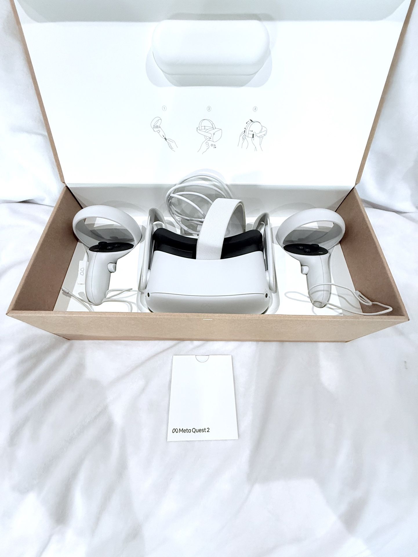 Meta Quest 2 – 256GB (Like New) VR Headset w/ Box & Stand