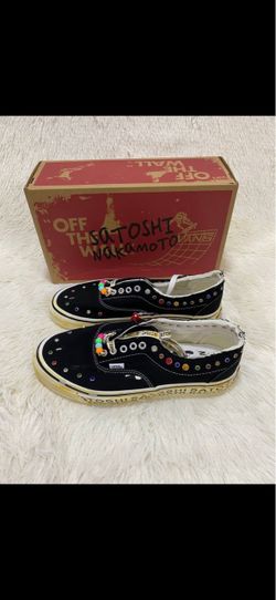 Vans x Satoshi Nakamoto Black Studded Sneakers size 10.5