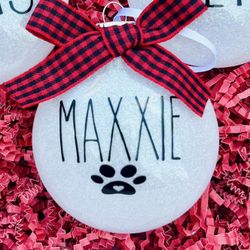Christmas Dog Ornament