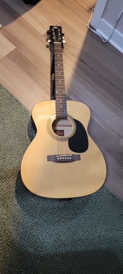 Electric Acoustic Guitar and Strap