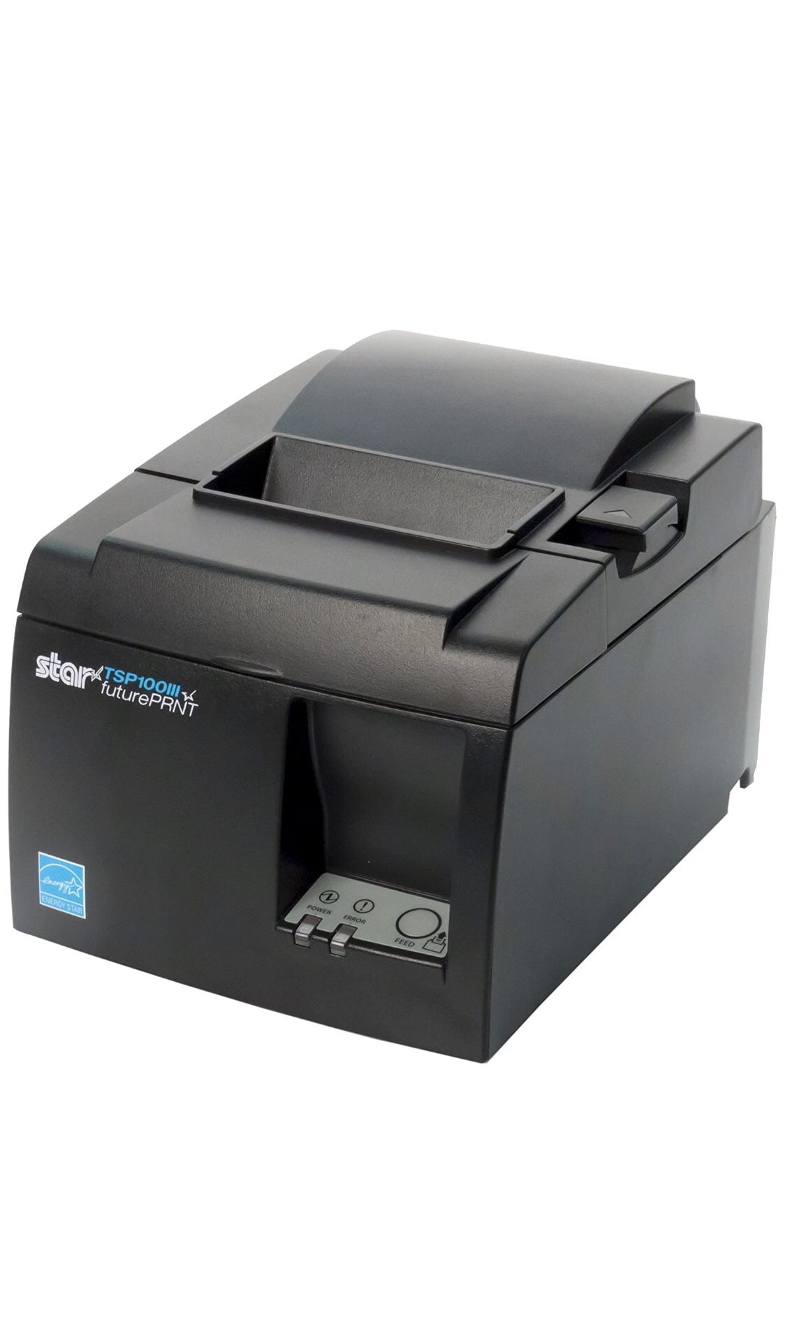 Star Micronics TSP143IIIU USB Thermal Receipt Printer with Device and Mfi USB Ports, Auto-cutter, and Internal Power Supply - Gray