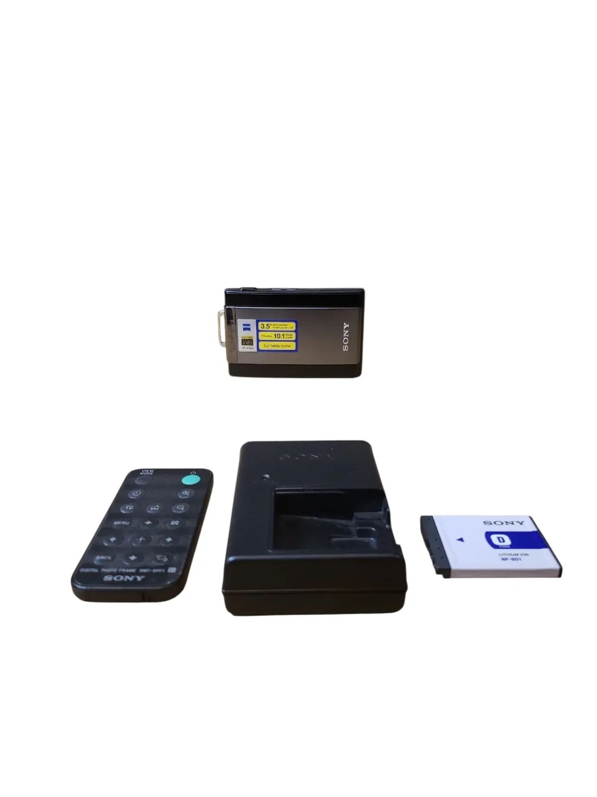 Sony Cyber-shot DSC-T300 10.1MP Black Digital Camera Touch Screen Tested