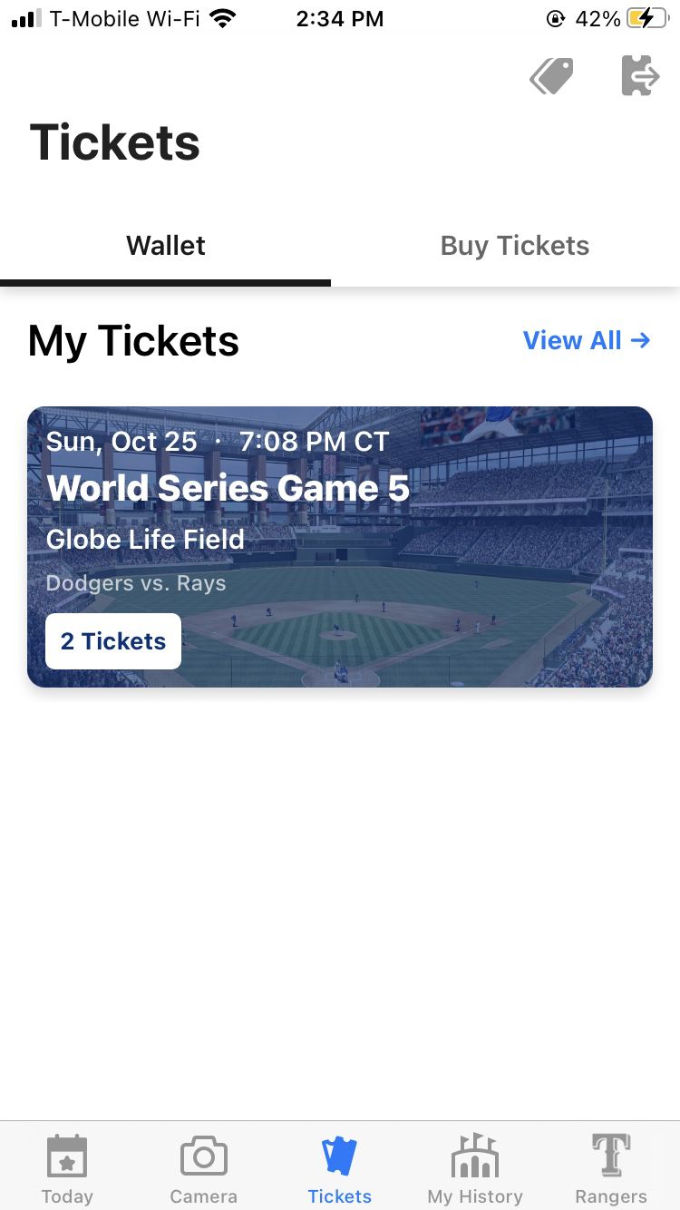 World Series Tickets 2020