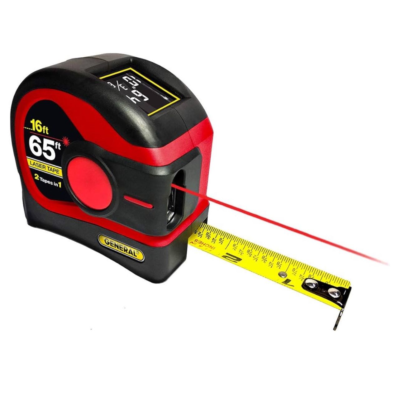 General Tools 65’ Laser Tape Measure Grey
